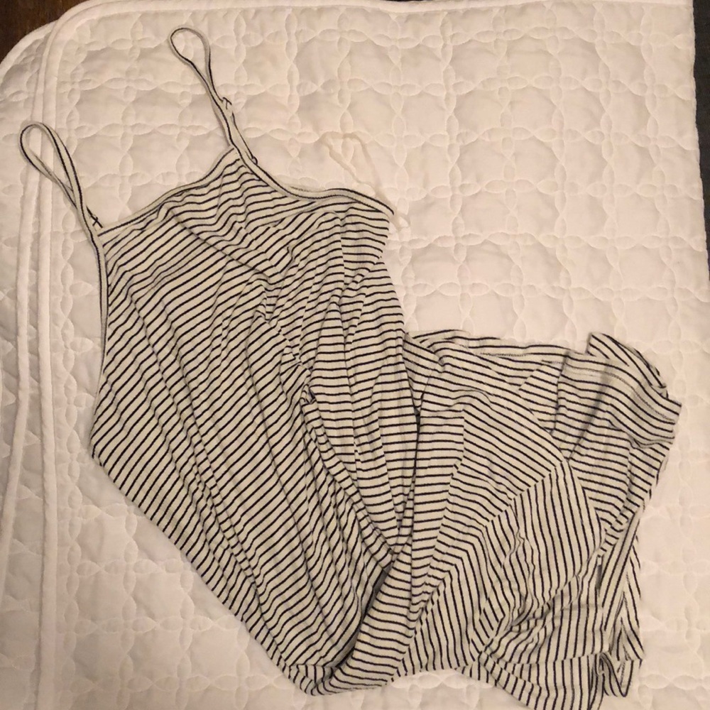 Back and white t-shirt dress